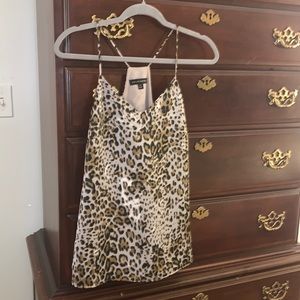Banana Republic leopard print mini dress tunic S